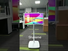 Taşınabilir 27 Inç Dokunmatik Ekran Monitörü Dönerli Android Kendine Hizmet Kiosku