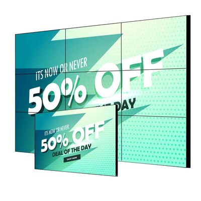 Ultra Dar Kenarlı UHD LCD Splicing Screen 55 Inch 3.5mm İçerideki Video Duvar Ekranı