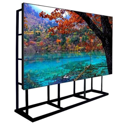 Ultra Dar Kenarlı UHD LCD Splicing Screen 55 Inch 3.5mm İçerideki Video Duvar Ekranı