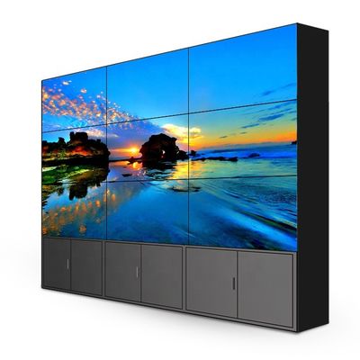 Ultra Dar Kenarlı UHD LCD Splicing Screen 55 Inch 3.5mm İçerideki Video Duvar Ekranı