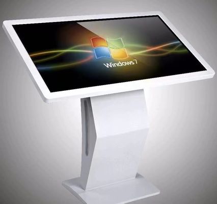 55 İnç Yer Tipi Hepsi Bir Arada Kiosk Bilgisayar, Kızılötesi Dokunmatik Ekran ve Android veya Windows Sistemli
