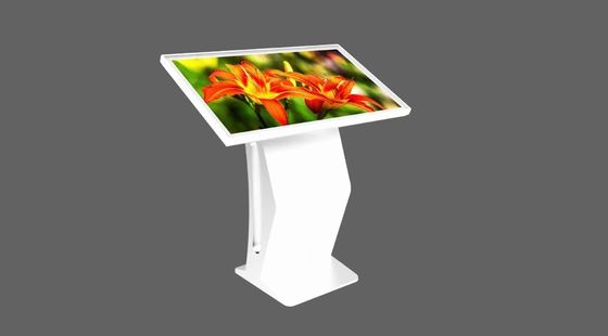 55 İnç Yer Tipi Hepsi Bir Arada Kiosk Bilgisayar, Kızılötesi Dokunmatik Ekran ve Android veya Windows Sistemli
