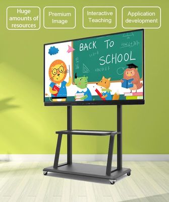 Akıllı tablo uygulamaları için 3840x2160 çözünürlüğü ve kızılötesi dokunuşlu 86 inçlik Dijital Etkileşimli Beyaz Tahta