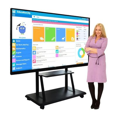 110 İnç Dijital Etkileşimli Beyaz Tahta, 4K Ultra HD Ekran ve Elektromanyetik Kalem