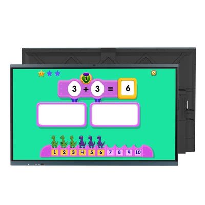Taşınabilir LCD Etkileşimli Düz Panel 86 Inç Akıllı Kara Tahta Öğretim İçin