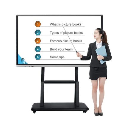 100 Inç Akıllı Etkileşimli Paneller 4k 3840x2160 Ders Odası için Dokunmatik Ekran Taşı