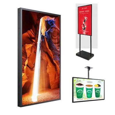 55 Inch 16:9 Yüksek Parlaklık Reklam Ekranı Video Oyuncusu 2000cd/m2 ile LCD Ekran Mağaza Vitrisi için Parlaklık