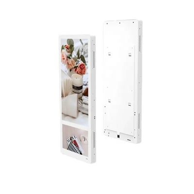 21.5 Inch + 11.6 Inch Asansör Reklam Ekranı 1920 * 1080 çözünürlüğü Alüminyum Alaşım ve 178 ° Görme açısı