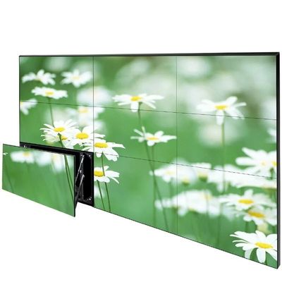Video Duvar Uygulamaları için 4K Çözünürlüğü ve Dar Kenarlı Ekranlı 55 Inch LCD Splicing Wall