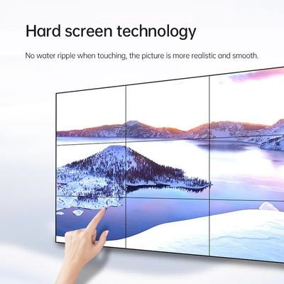 Ticari Büyük LCD Splicing Wall 55 Inch Overlength Kızılötesi Dokunmatik Ekran Ekranı