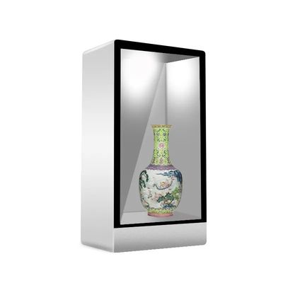 55 Inch Stand Şeffaf LCD Vitrin Dokunmatik Ekran LCD Ekran Dolabi 1920x1080