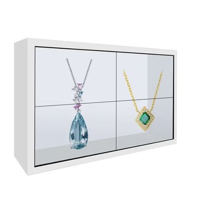 55 inç Splicing Screen Şeffaf LCD Vitrin Dokunmatik Ekran Bilgisayar Ekranı