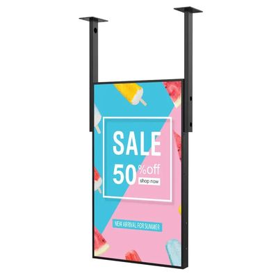 Yüksek Parlaklık 1500 Nit ve Ticari Dijital Tabela İçin ROHS Onaylı Metal LCD Reklam Ekranı