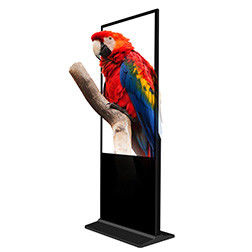 55 inç zemin dik 4K LCD Reklam Ekranı 1920x1080 çözünürlüğü ile Dijital İşaret Video Duvarı