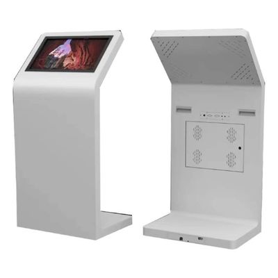 Yerde duran dokunmatik ekran dijital kiosk 21.5 inç kendi kendine hizmet bilgi kiosku
