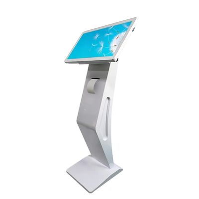 21.5 İnç Dokunmatik Ekranlı Dijital Kiosk, Termal Yazıcı ve QR Kod Okuyucu ile İnteraktif Self-Servis