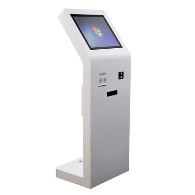 Yerde duran dokunmatik ekran Kiosk IC Kart Okuyucu QR Kod Tarayıcısı ile 21.5 Inç