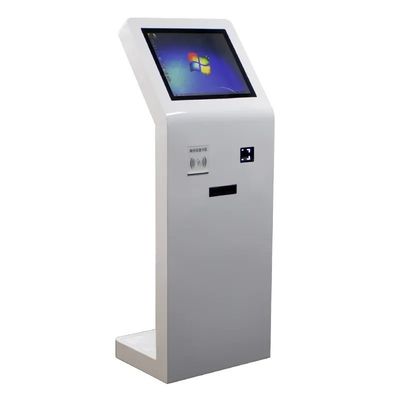 21.5 inçlik zemin duruşlu dokunmatik ekran Kiosk IC Kart Okuyucu ve QR Kod Tarayıcısı ile