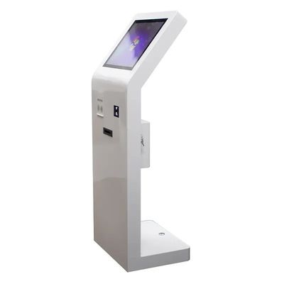 Yerde duran dokunmatik ekran Kiosk IC Kart Okuyucu QR Kod Tarayıcısı ile 21.5 Inç