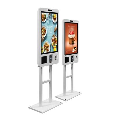 Kendine Hizmet Ekranı Dokunmatik Sipariş Kiosk 21.5 Inch 24 Inch 27 Inch Duvar Monterd