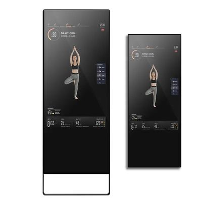 Android 7.1 RK3288 ve Özel Parlaklık LCD Reklam Ekranı ile 43 Inch Akıllı Fitness Aynası