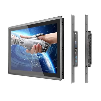 Su geçirmez 17 inçlik dokunmatik ekran monitör paneli tümü bir PC Anti şok titreşim