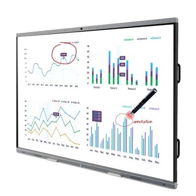 Multimedia LCD Dijital Etkileşimli Tahta Ekranı 85 Inç Toplantı Odası için