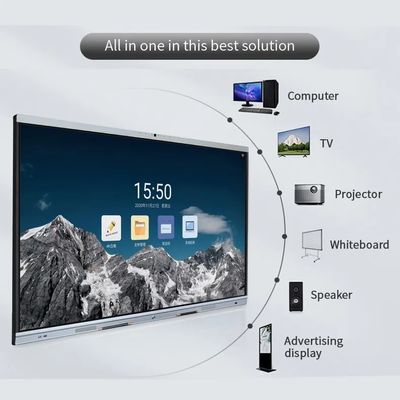 Multimedia LCD Dijital Etkileşimli Tahta Ekranı 85 Inç Toplantı Odası için