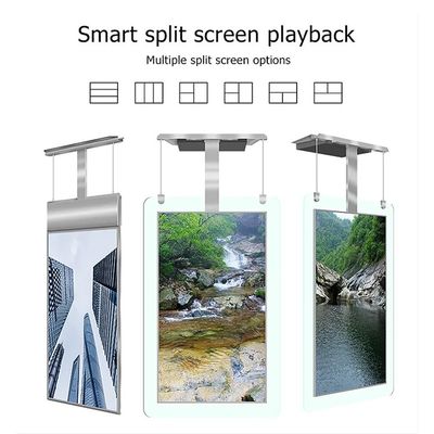 55 İnç Çift Ekran Yüksek Parlaklıkta Reklam Ekranı LCD Oynatıcı, 1500 Nit Parlaklık