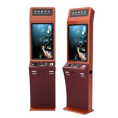 Yerde duruşlu dokunmatik ekran Kiosk Dijital işaretleme Kendine özel hizmet