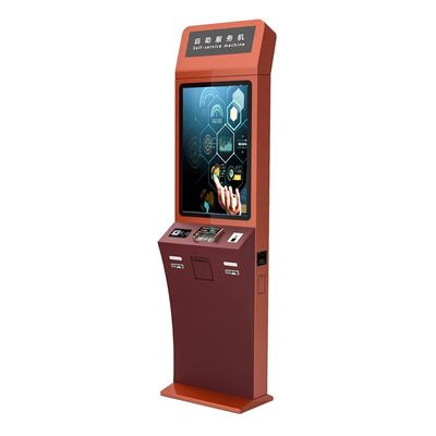 Yerde duruşlu dokunmatik ekran Kiosk Dijital işaretleme Kendine özel hizmet