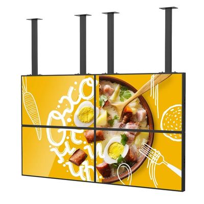 500cd/m2 Parlaklık ve 1920*1080 Çözünürlüğe Sahip 55 İnç LCD Birleştirme Duvar Video Duvarı, Dükkan Vitrini İçin