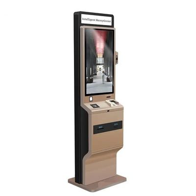 Stand Free Touch Screen Self Service Kiosk 90W LED Işık Kutusu Termal Yazıcı ile