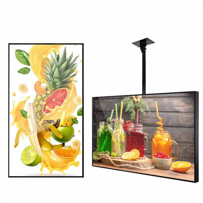 Yüksek Parlaklık Reklam Ekranı Mağaza Pencere Monitörü Restoran Dijital Tabela