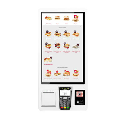 21.5" POS sistemi ile kredi/debet kartı ödeme ile kendi kendine servis kiosku
