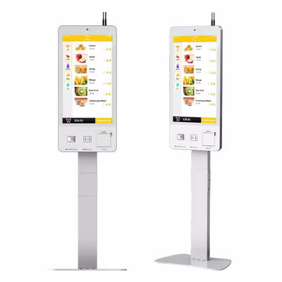 LED ışıkları ile dokunmatik self servis POS sistemi yüz tanıma desteği