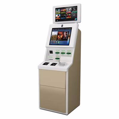Verimli Self Servis için Özelleştirilmiş LED Işıklar, Windows 10 İşletim Sistemi ve Kart Okuyuculu Dokunmatik Ekranlı Otomatik Check-in Kiosk'u