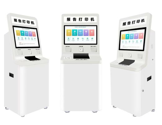 Düşük bakımlı pasaport okuyucu özelleştirilebilir yazılım ve metal dokunmatik ekranla kendi kendine hizmet veren kiosk