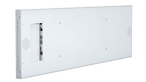 Yüksek çözünürlük 3840x1080 ve germe şeridi ekranı ile 37 inç Kapasitatif Dokunmatik Ekran Dijital Kiosk