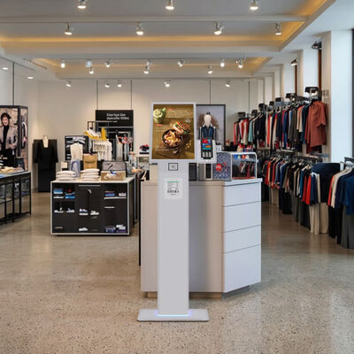 32 Inch LCD Display Self Ordering Kiosk with Receipt Printer and Menu Customization for Restaurants