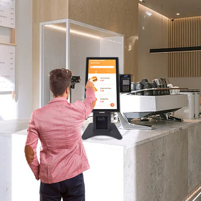21,5 İnç Çok Dilli Destekli ve Metal Kasalı Temperli Cam Panelli Self-Ordering Kiosk