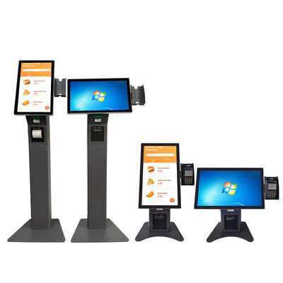 21,5 İnç Çok Dilli Destekli ve Metal Kasalı Temperli Cam Panelli Self-Ordering Kiosk
