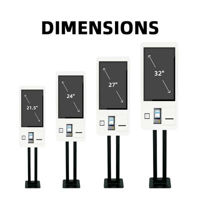 32 İnç LCD Ekran Duvara Monte Self Servis Kiosk 3 Yıl Garanti ile Hızlı Servis ve Perakende İçin