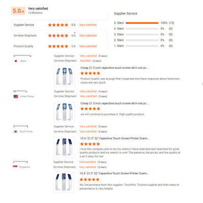 Touchwo 10-Point Capacitive Touch Screen Kiosk with 1920x1080 Resolution and Wall Mount for Self Ordering and Payment