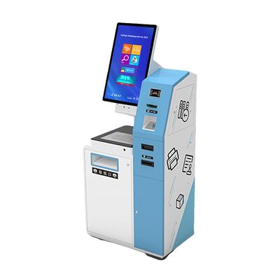 Kapasitif dokunmatik 10 Noktalı ekranlı kendi kendine hizmet veren kiosk Özel renk ve zemin duruş duvar montajı Tezgâh üstü montajı