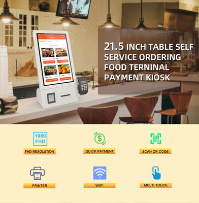 Android İşletim Sistemli, Metal Kasalı, Ayaklı Dokunmatik Ekranlı Self-Service Kiosk (1920X1080 Çözünürlük)