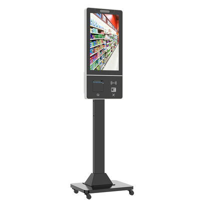 1920x1080 çözünürlüklü Intel Core I5 ve verimli sipariş sistemi için duvar montu ile kendi kendine hizmet veren kiosk