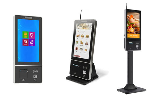 1920x1080 çözünürlüklü Intel Core I5 ve verimli sipariş sistemi için duvar montu ile kendi kendine hizmet veren kiosk