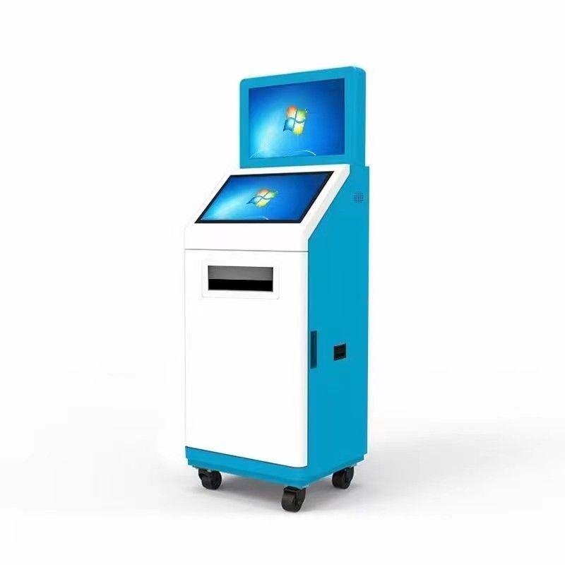 19 Inch Touch Screen Self Service Kiosk 1920x1080 A5 Yazıcı Kimlik Kartı Okuyucu ile