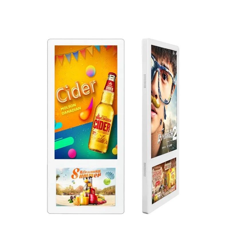 21.5 inç Asansör Dijital Ekran Reklam İşaretleri Ekranı Ultra İnce Dar Kenar